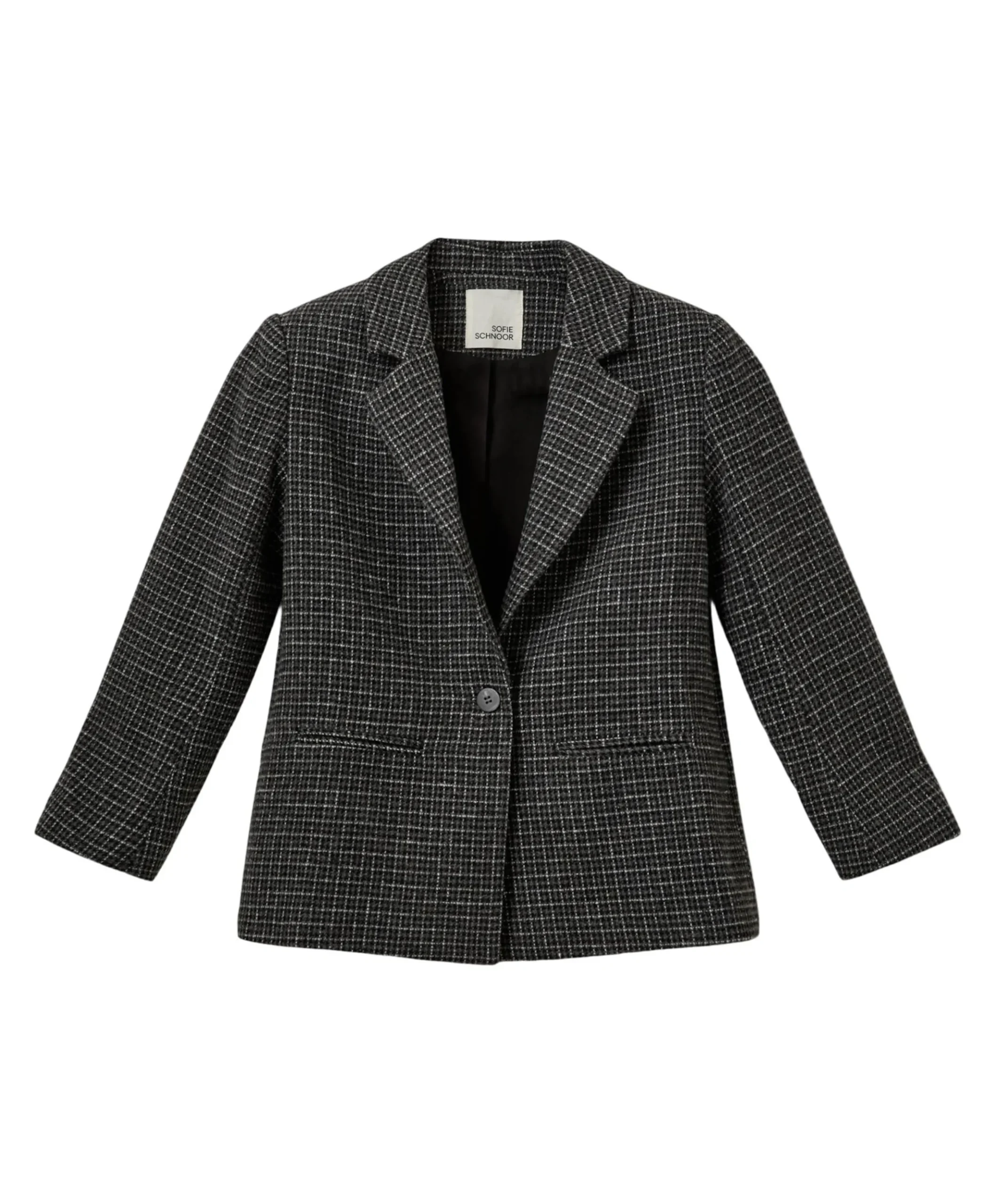 Meisjes blazer grijs