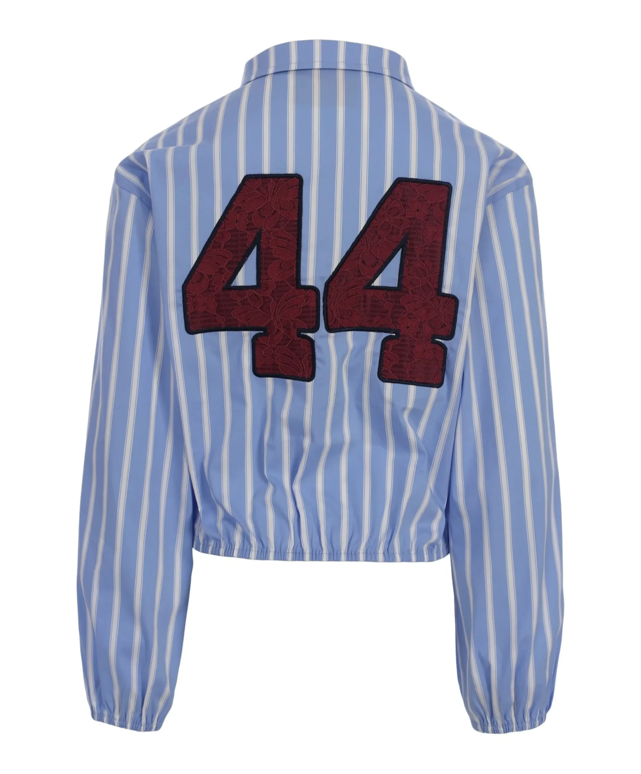 Meisjes blouse lange mouw blauw