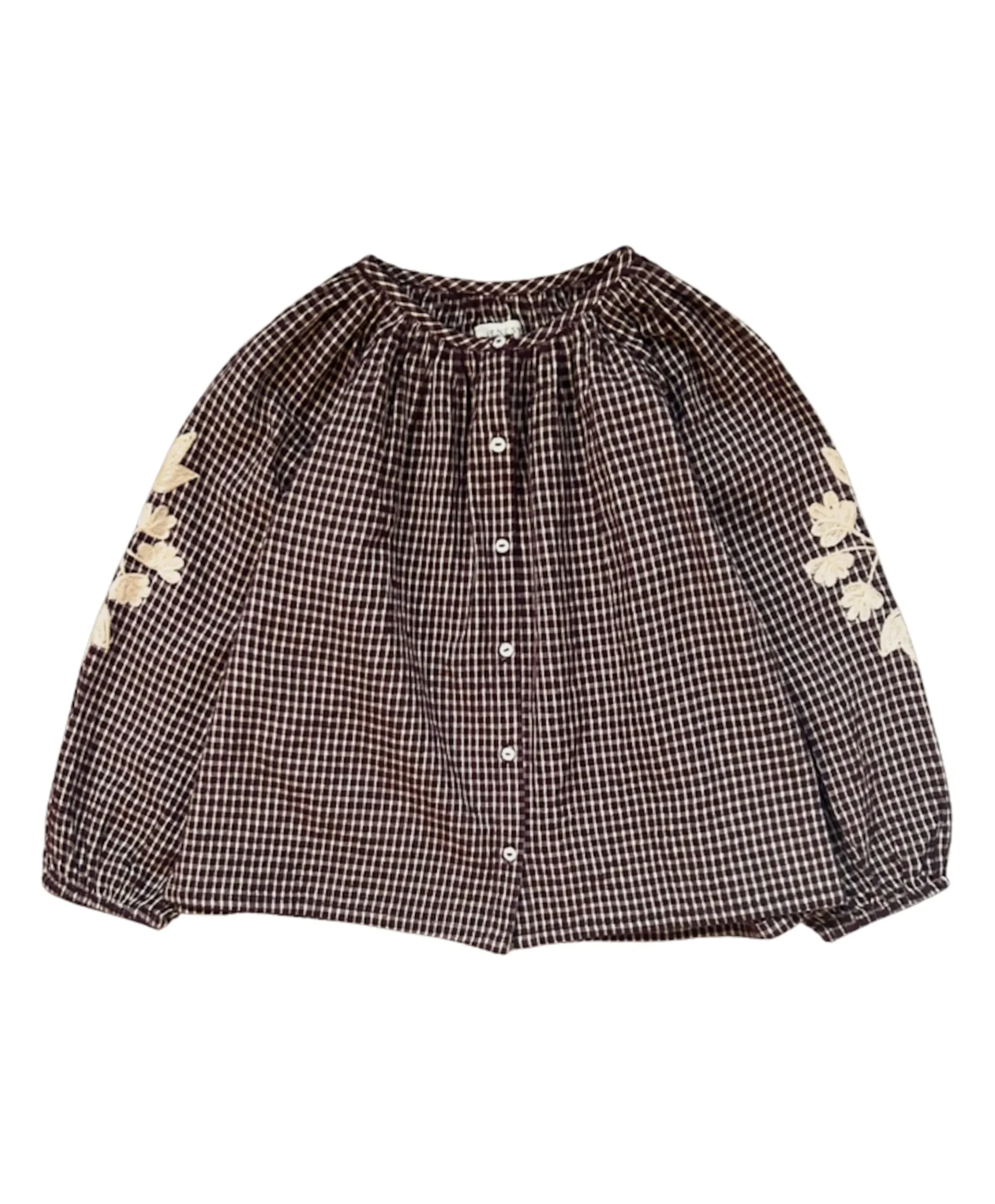 Meisjes blouse lange mouw bordeaux