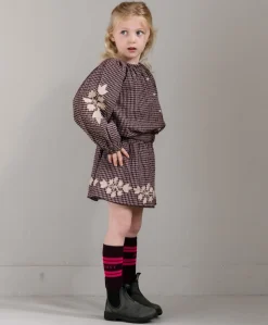 Meisjes blouse lange mouw bordeaux