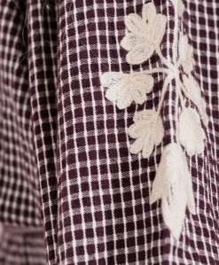 Meisjes blouse lange mouw bordeaux