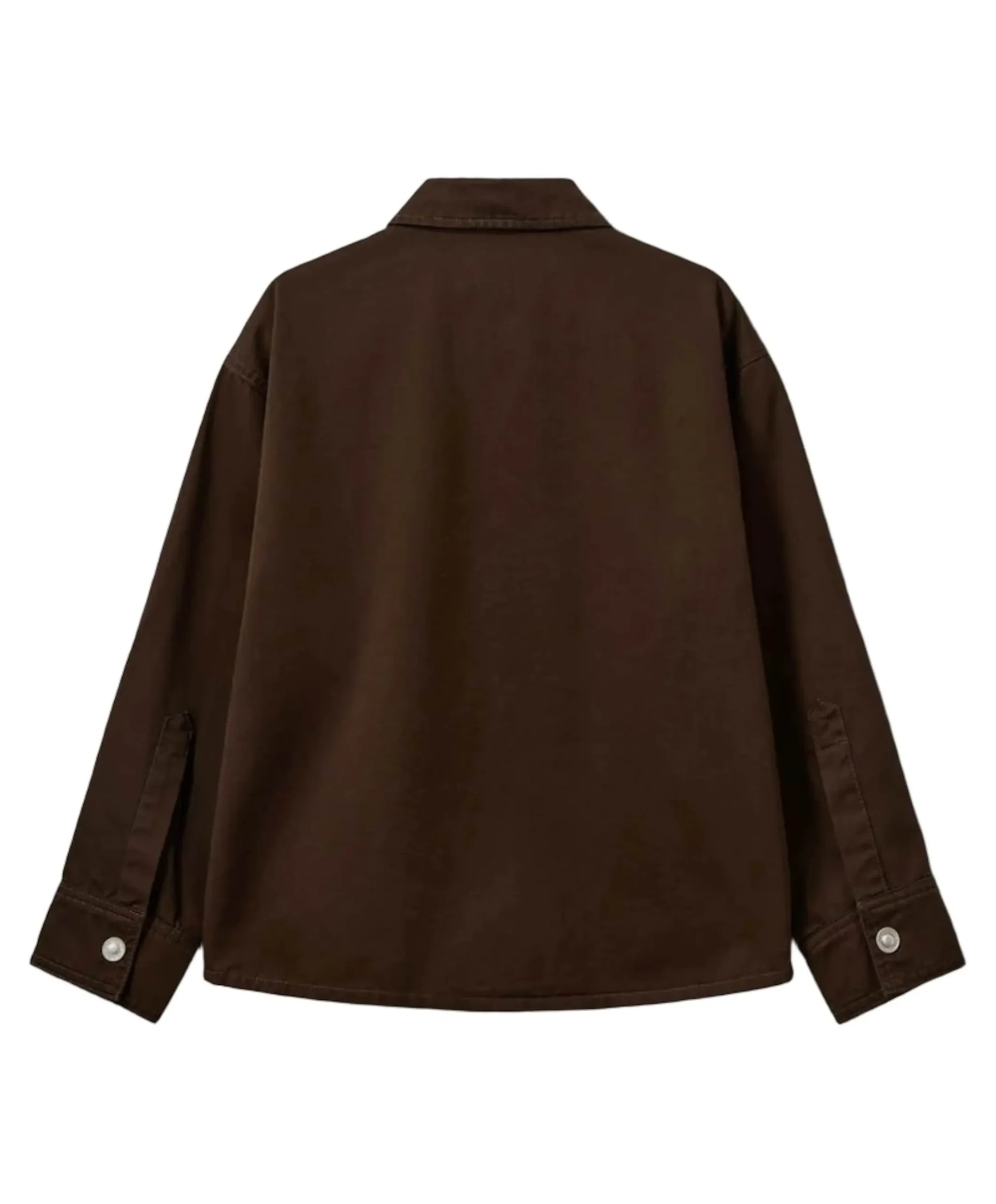 Meisjes blouse lange mouw bruin