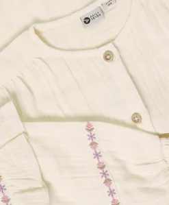 Meisjes blouse lange mouw ecru