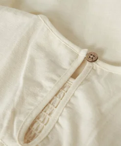 Meisjes blouse lange mouw ecru