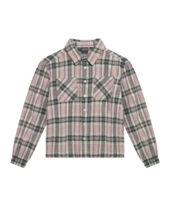 Meisjes blouse lange mouw roze
