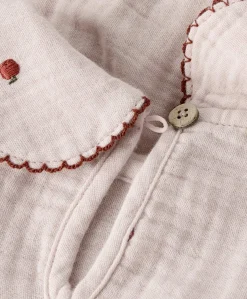 Meisjes blouse lange mouw roze