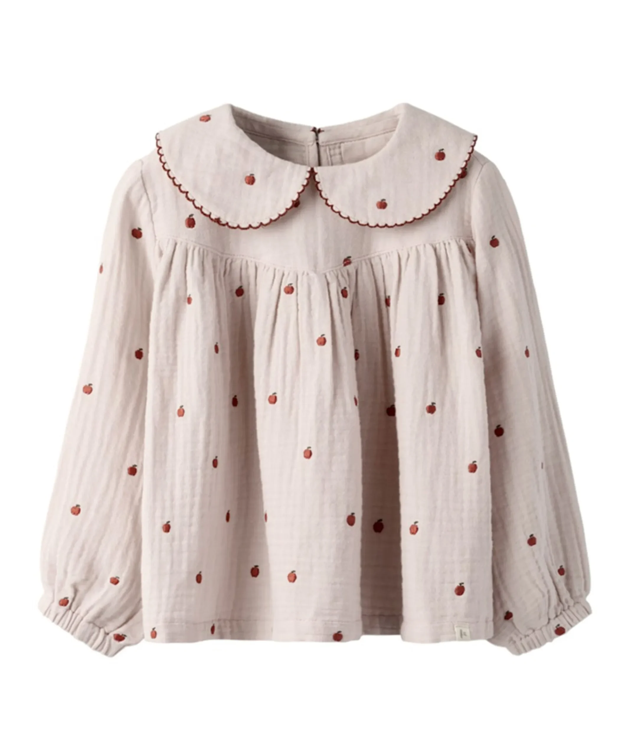 Meisjes blouse lange mouw roze