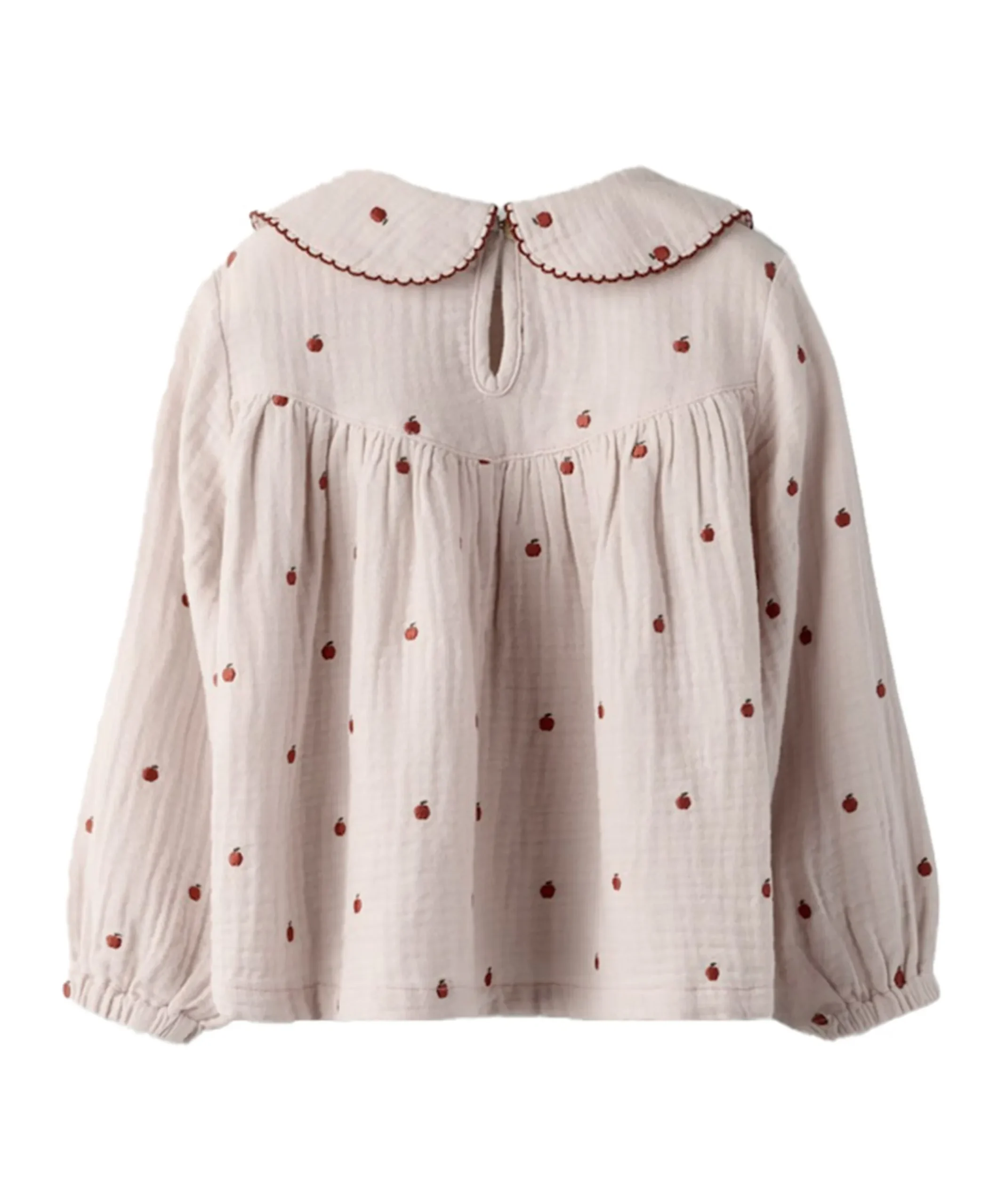 Meisjes blouse lange mouw roze