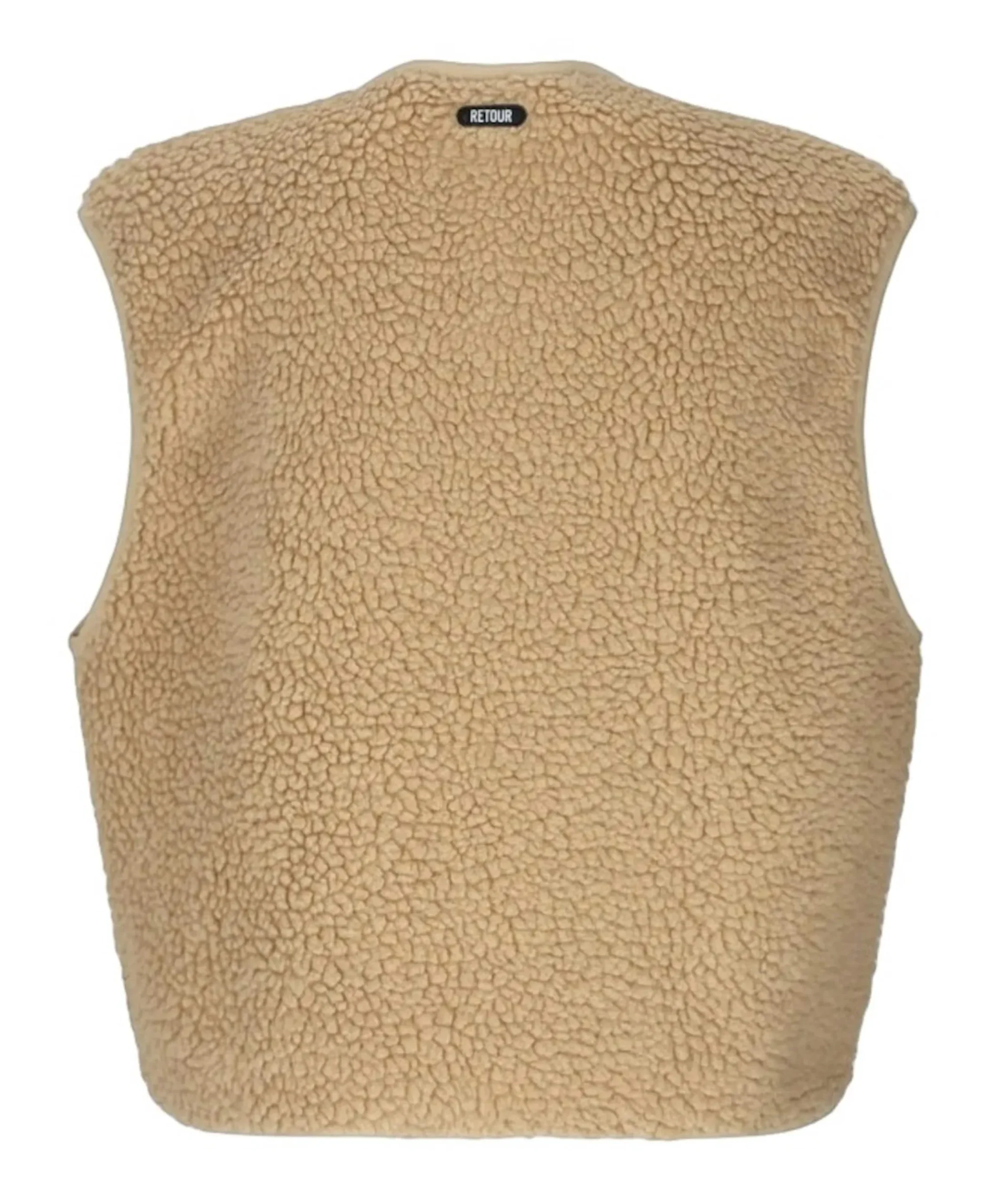 Meisjes bodywarmer beige