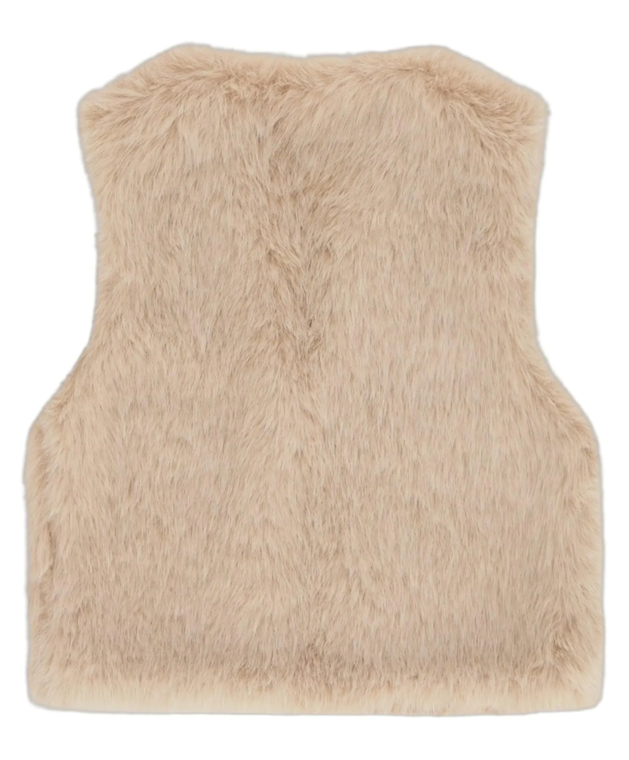 Meisjes bodywarmer beige