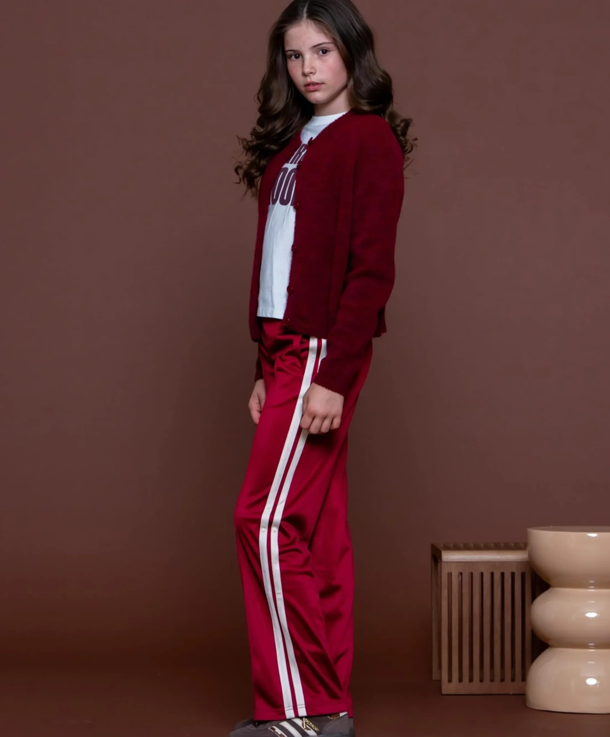 meisjes broek bordeaux