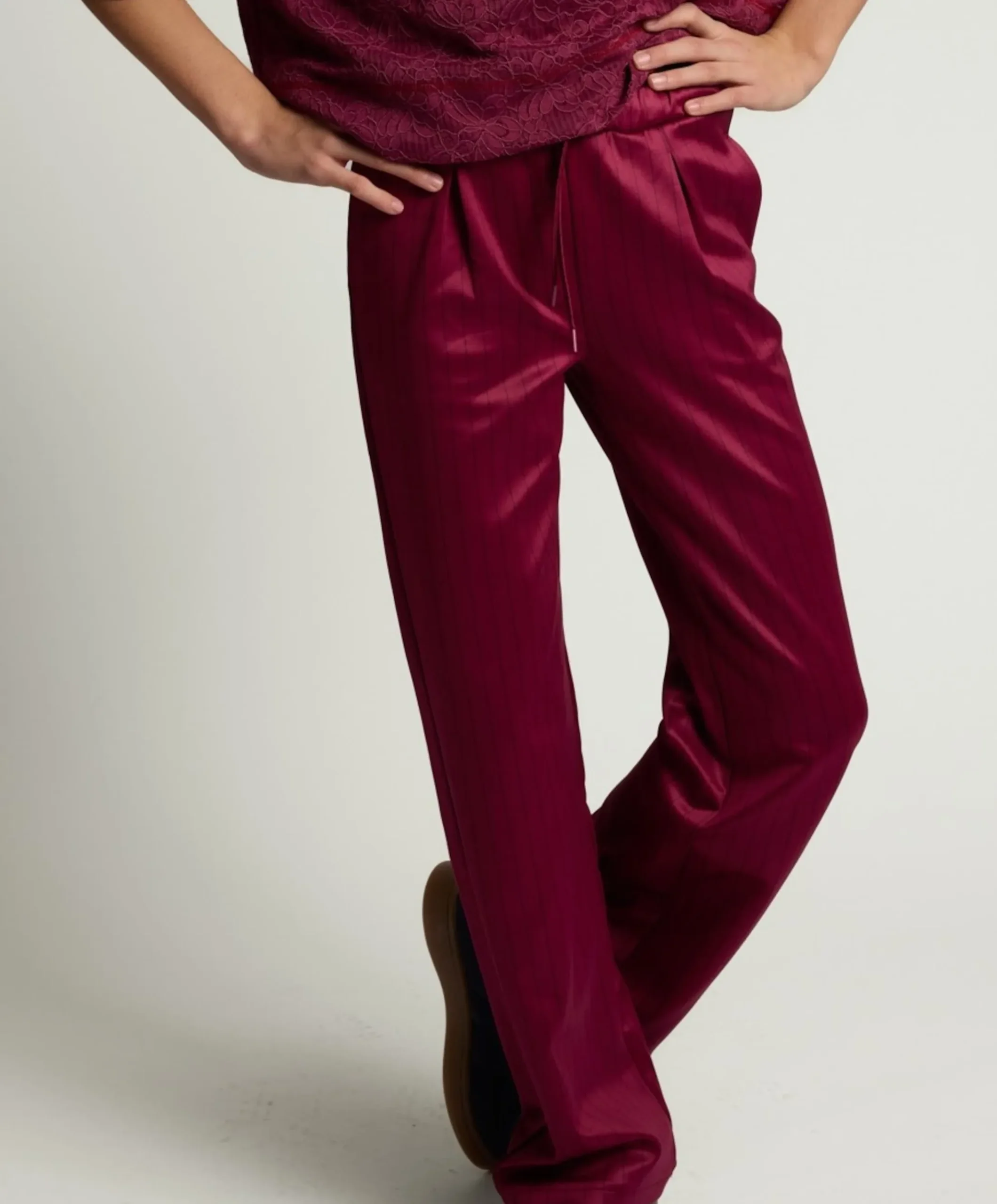meisjes broek bordeaux