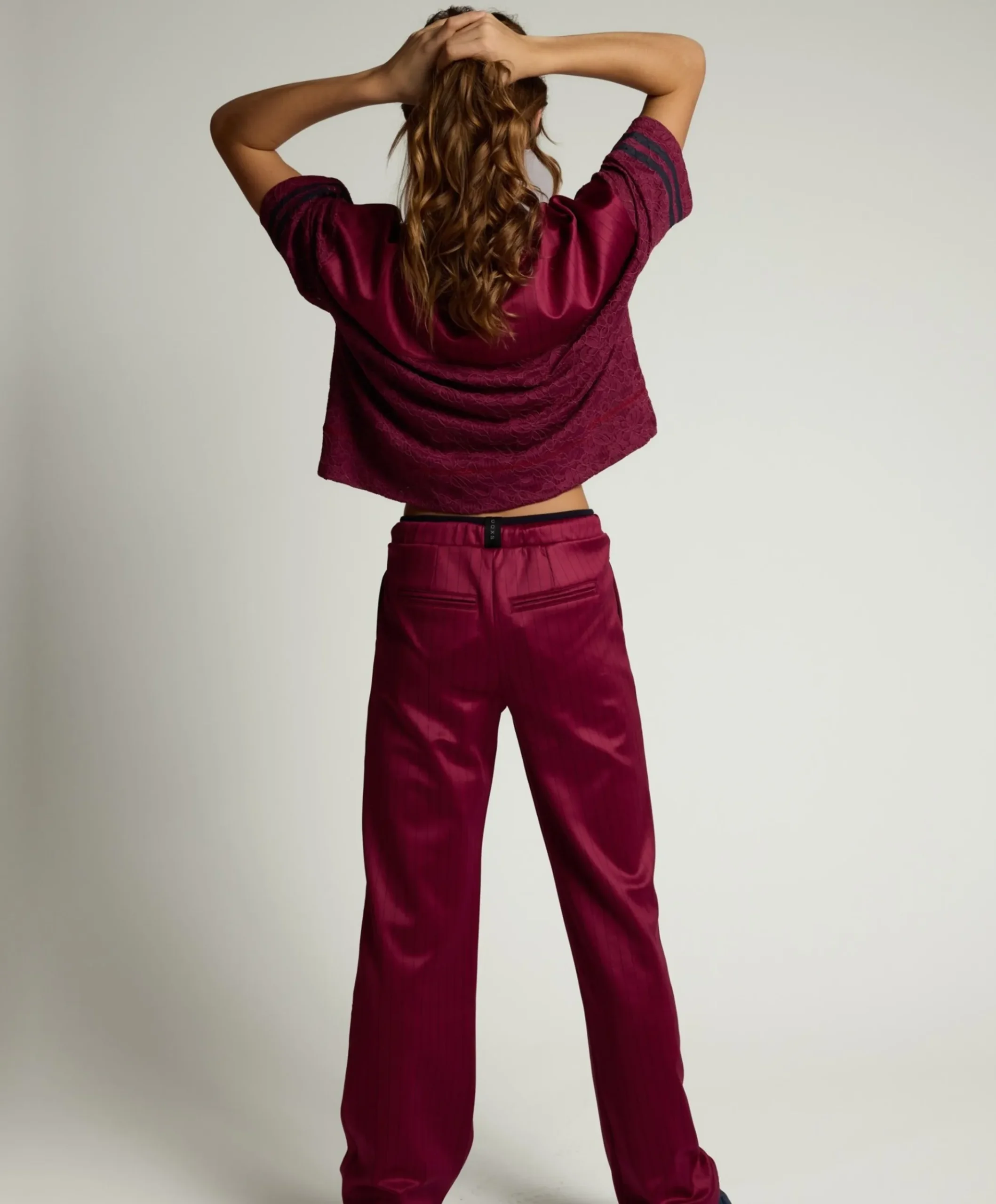 meisjes broek bordeaux