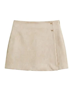Meisjes broekrok beige