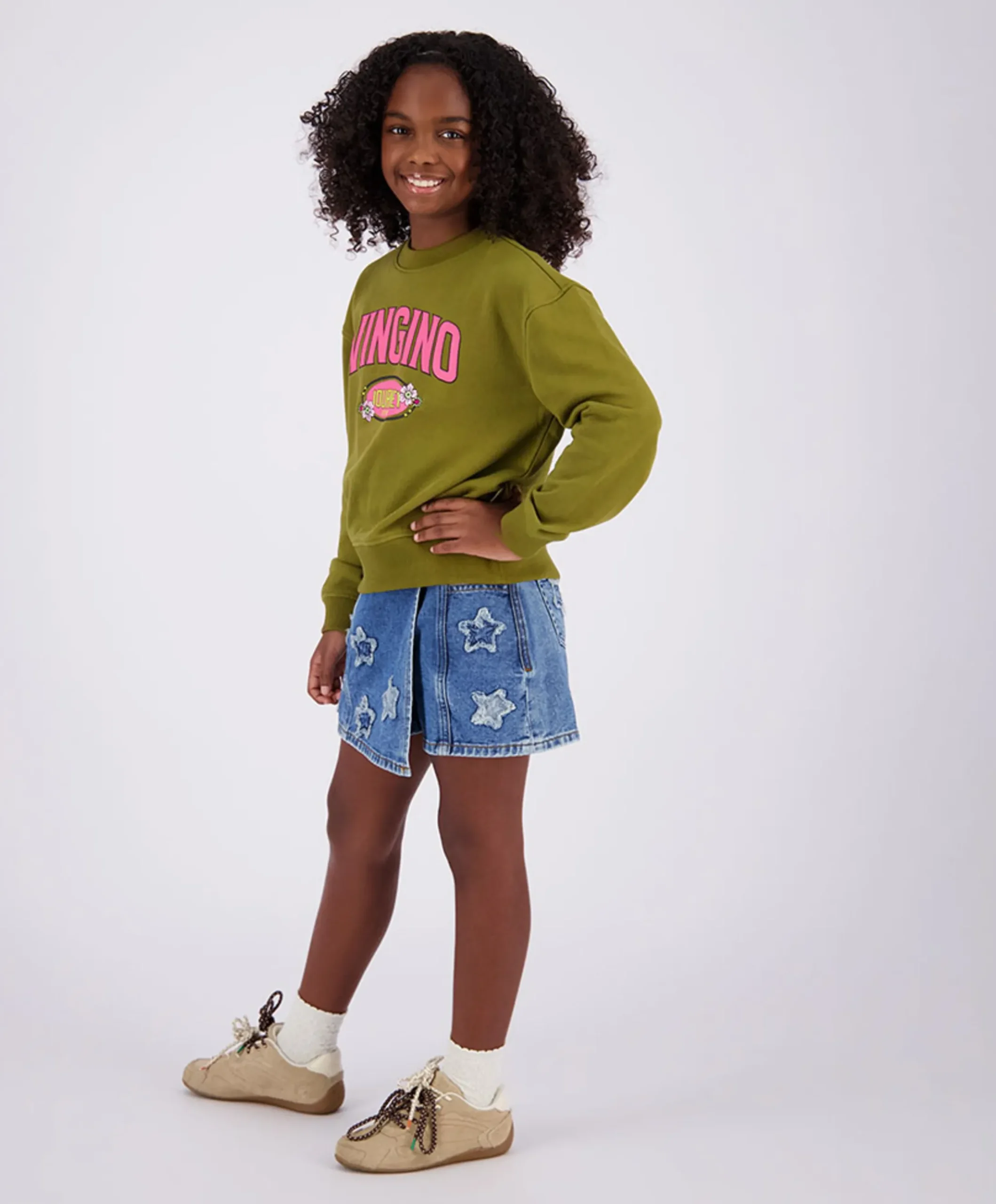 Meisjes broekrok blauw