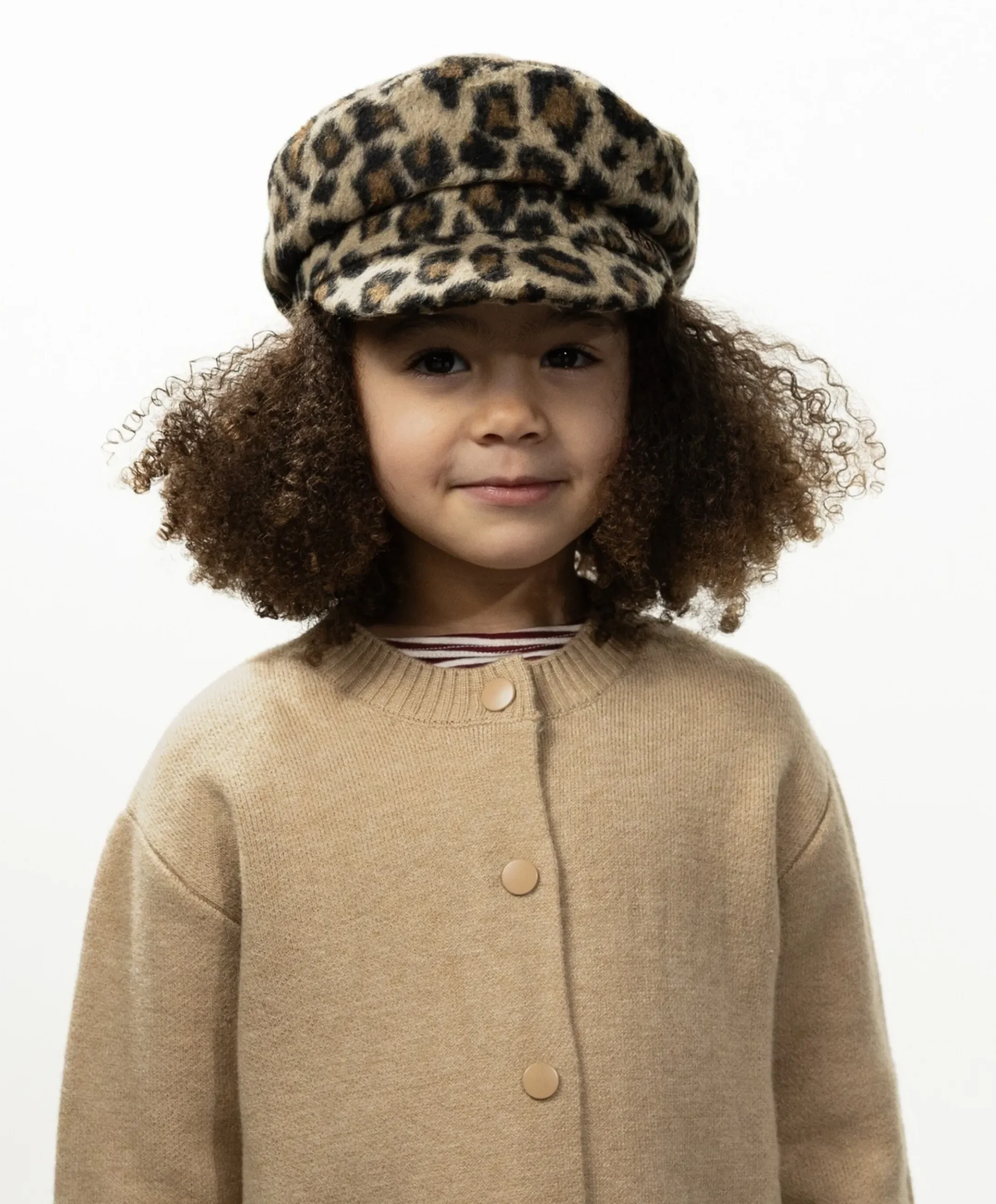 Meisjes cap bruin