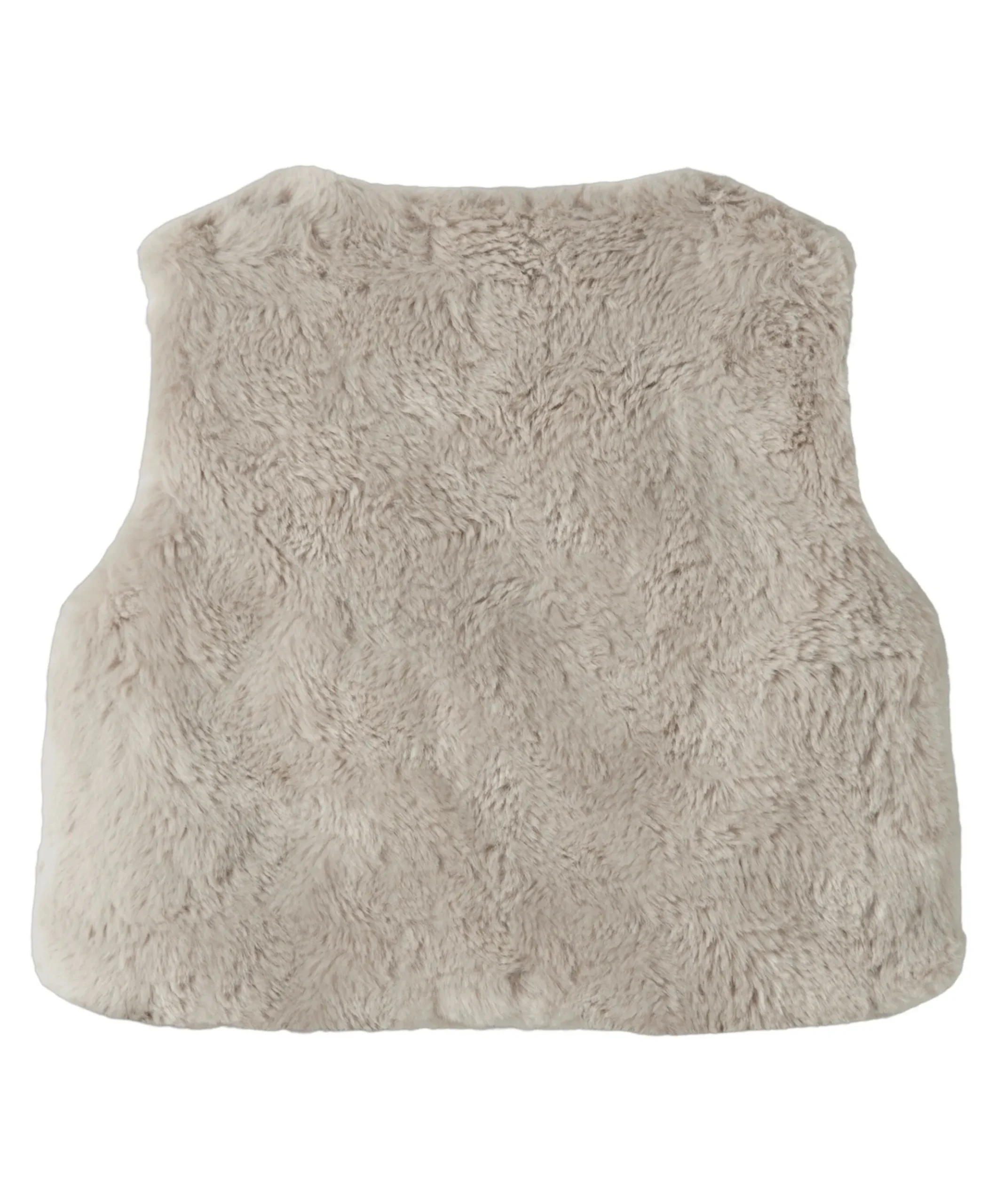 Meisjes gilet beige