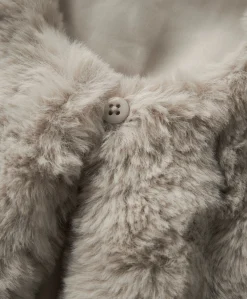 Meisjes gilet beige