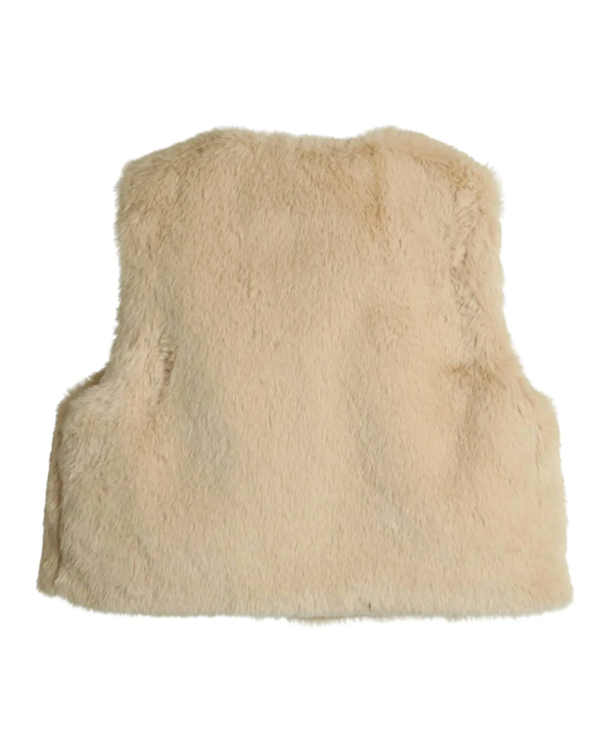 Meisjes gilet beige