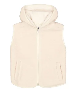 Meisjes gilet beige