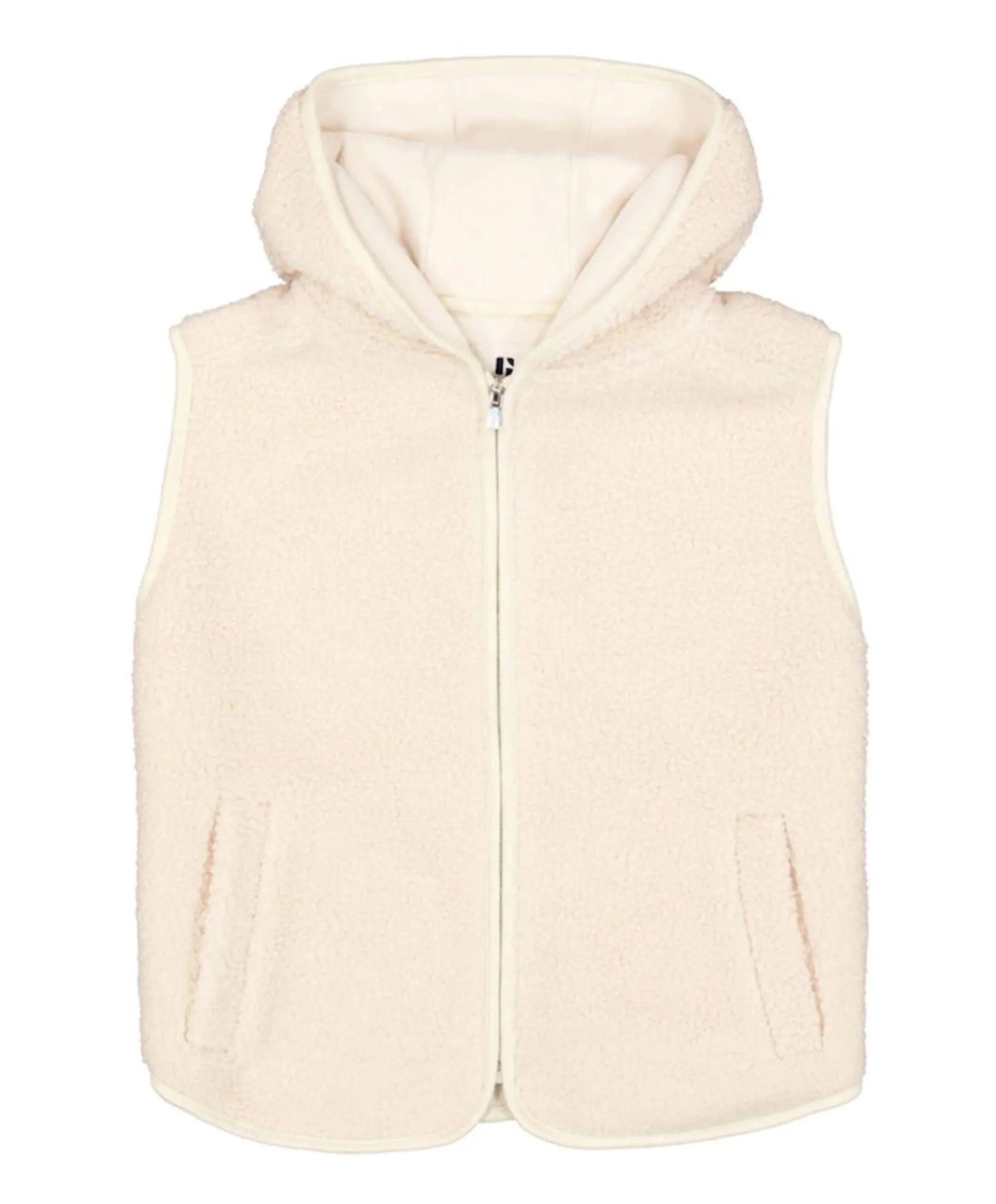 Meisjes gilet beige