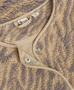 Meisjes gilet beige