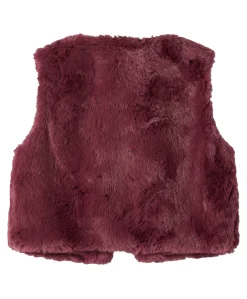 Meisjes gilet bordeaux