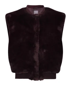 Meisjes gilet bordeaux