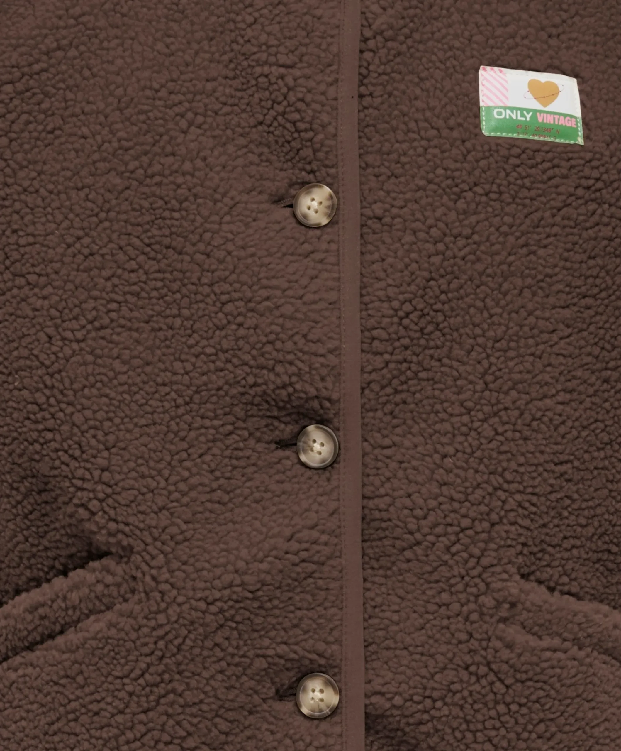 Meisjes gilet bruin