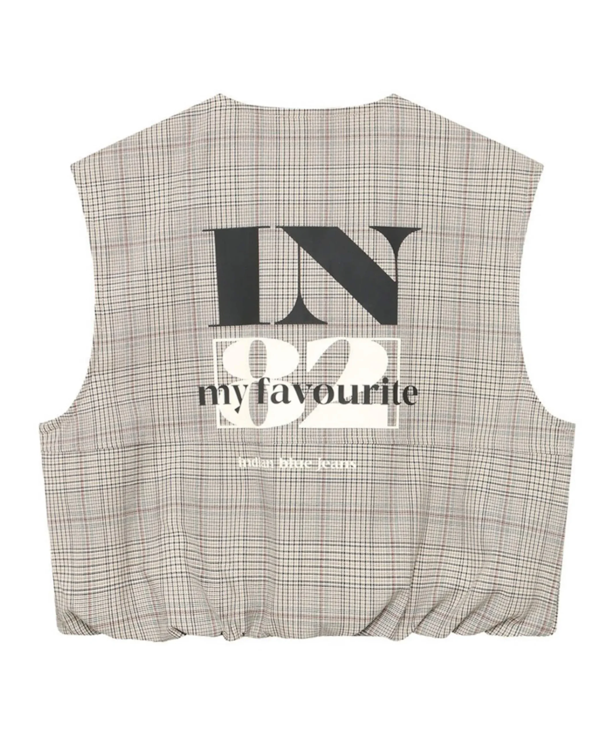 Meisjes gilet bruin