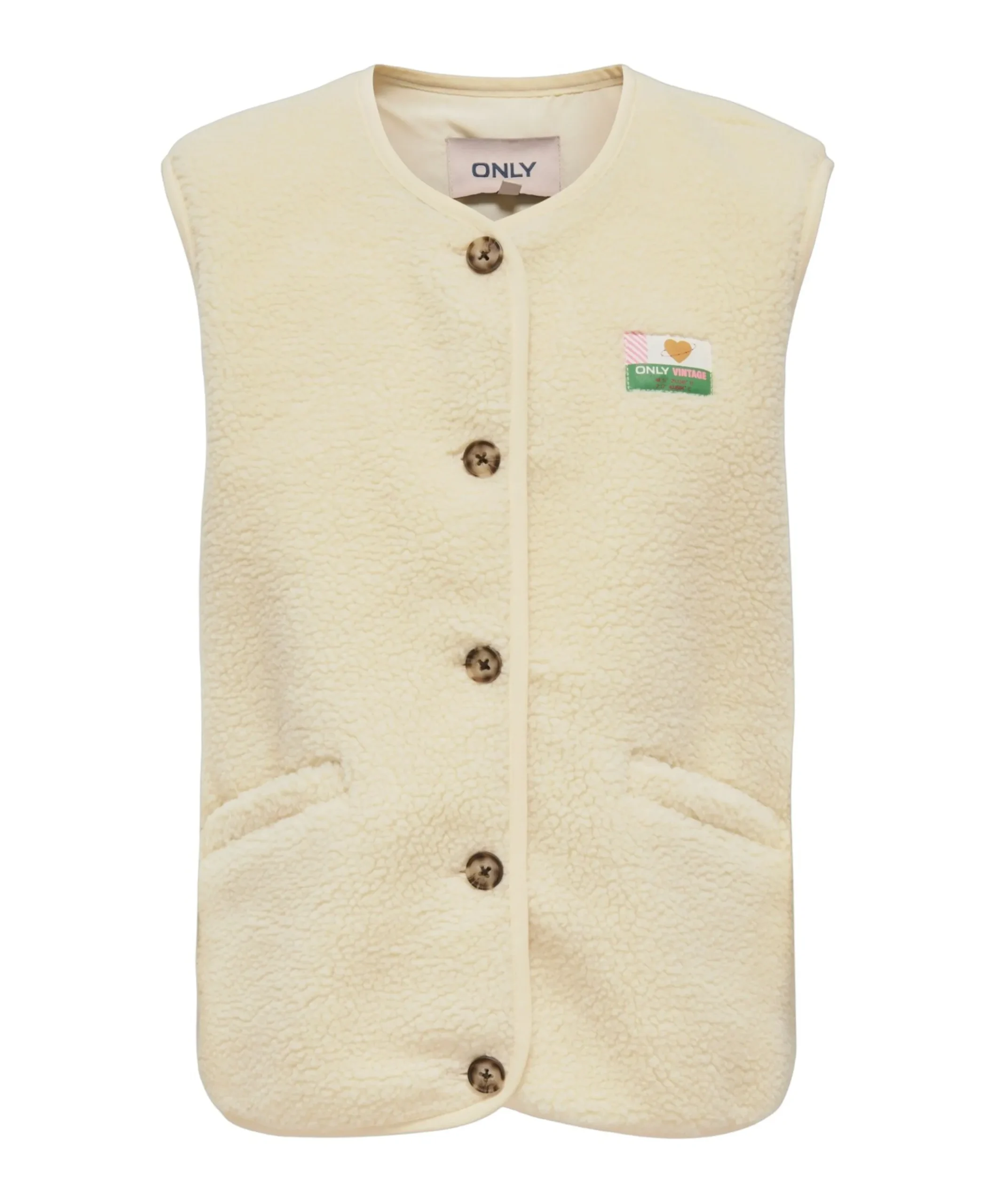 Meisjes gilet ecru
