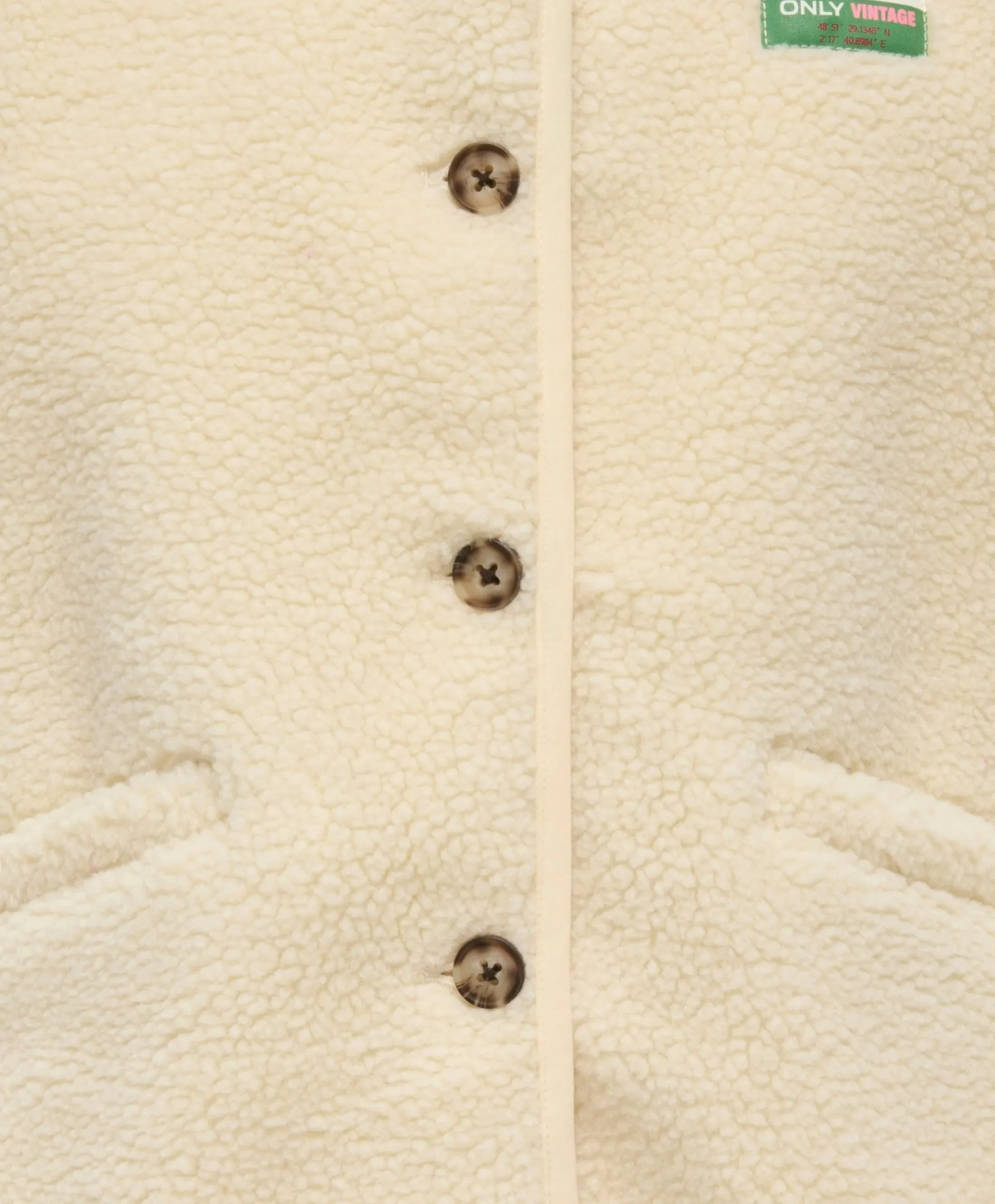 Meisjes gilet ecru