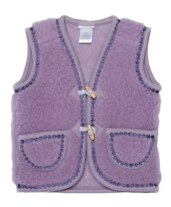 Meisjes gilet paars