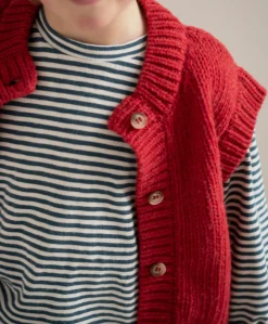 Meisjes gilet rood
