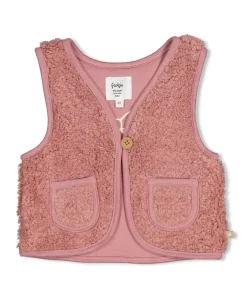 Meisjes gilet roze