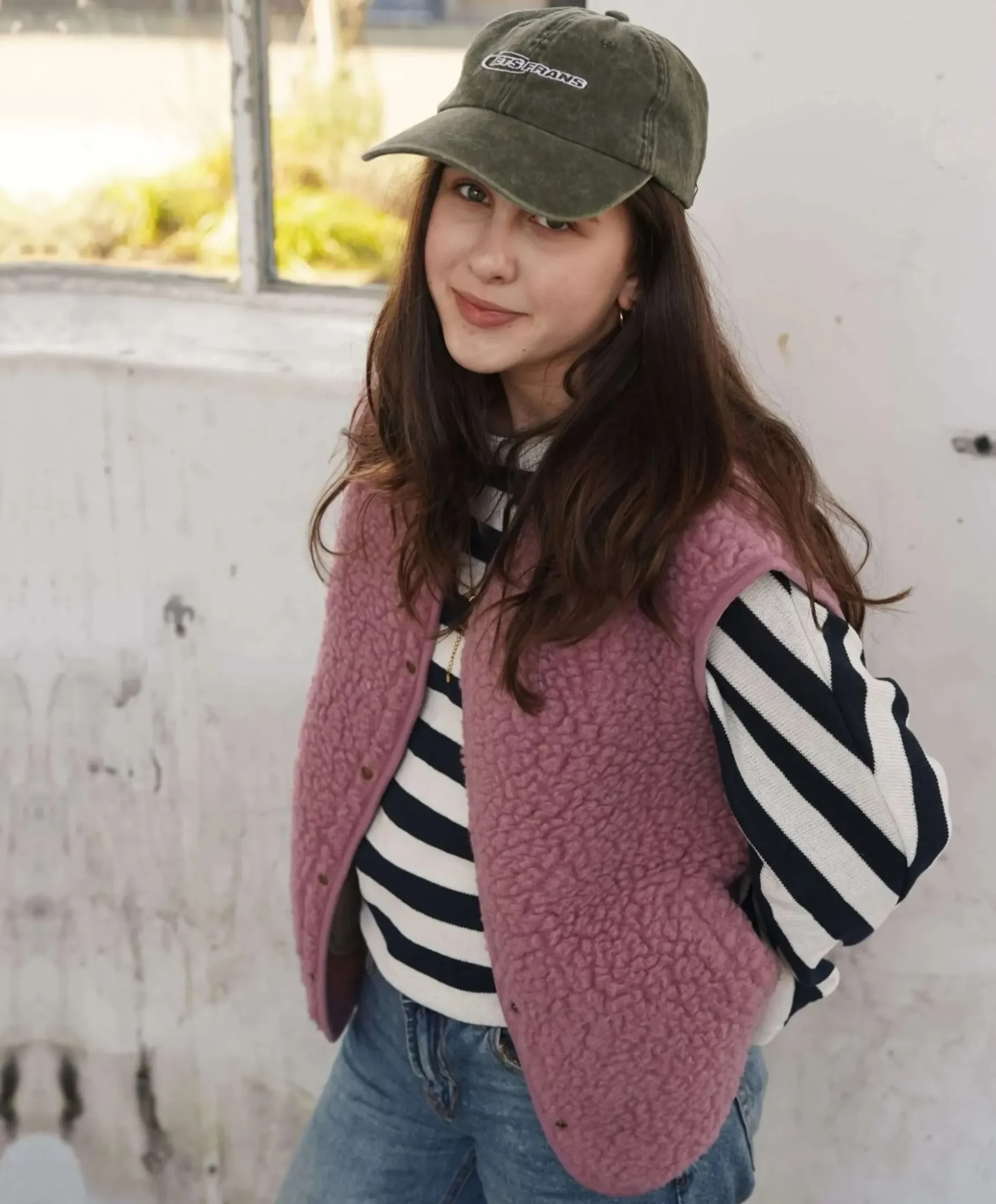 Meisjes gilet roze