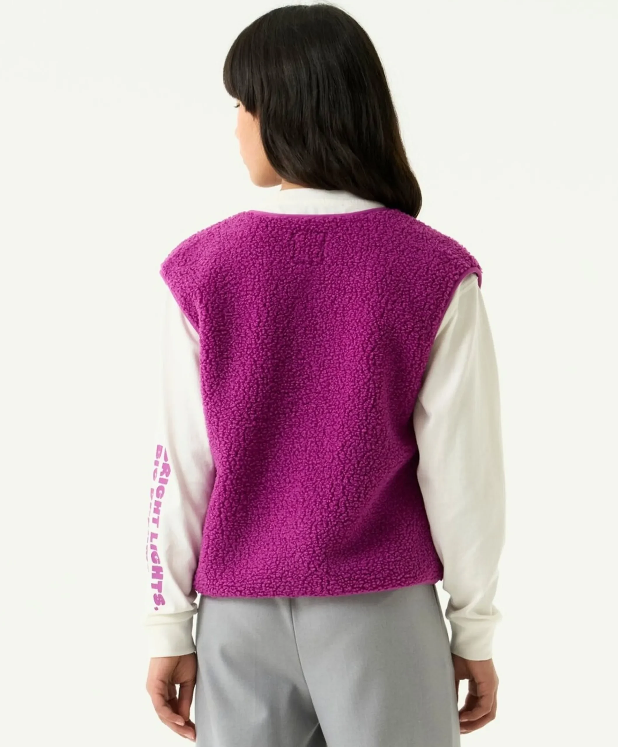 Meisjes gilet roze