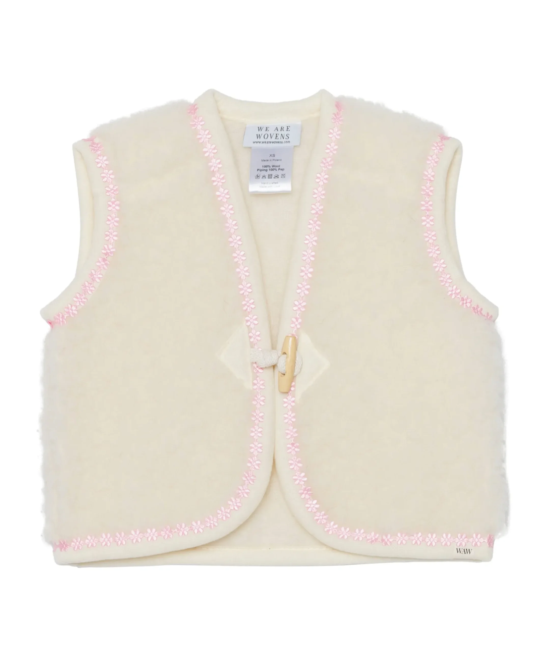 Meisjes gilet wit