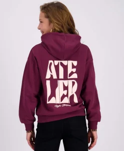Meisjes hoodie bordeaux