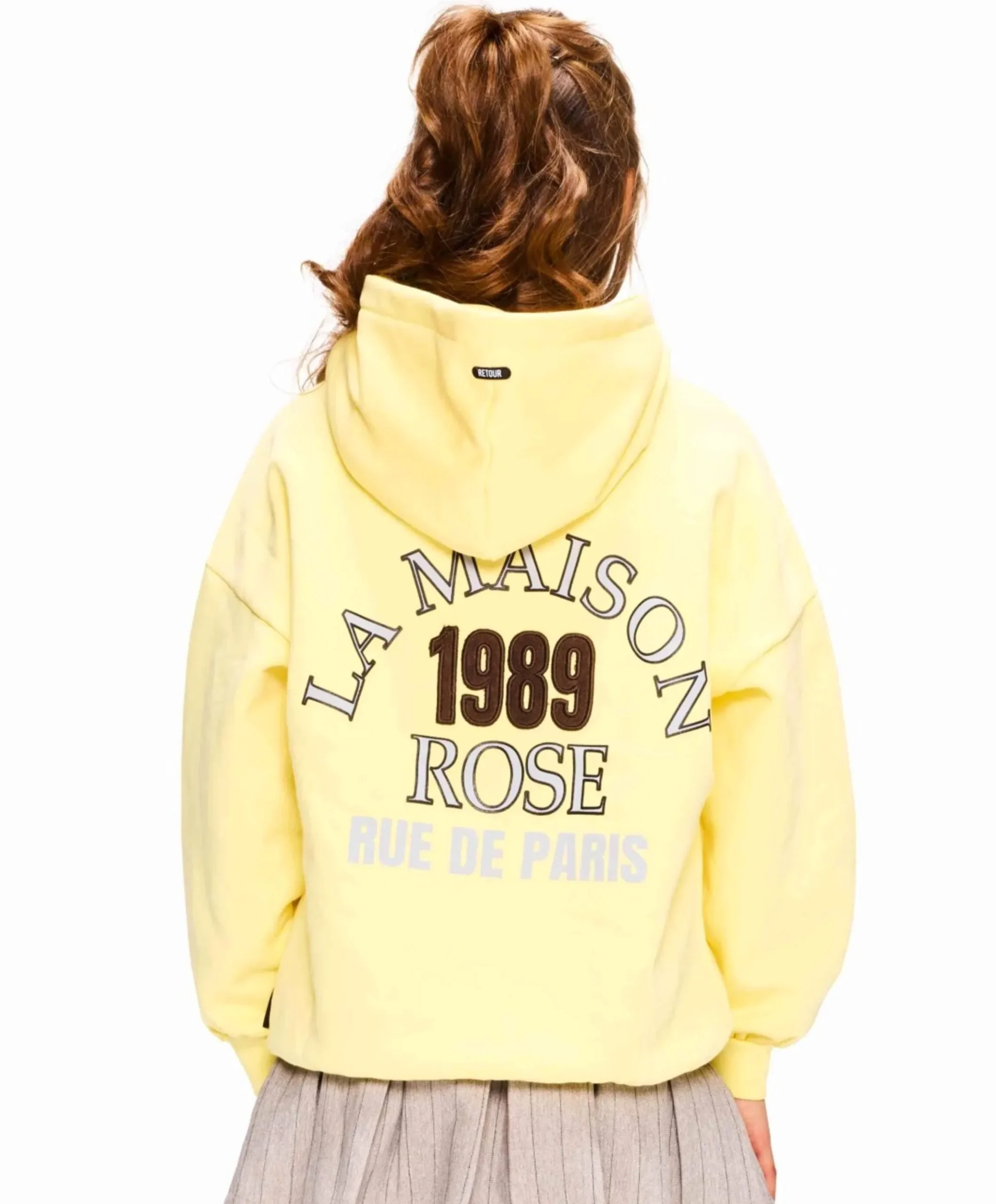 Meisjes hoodie ecru
