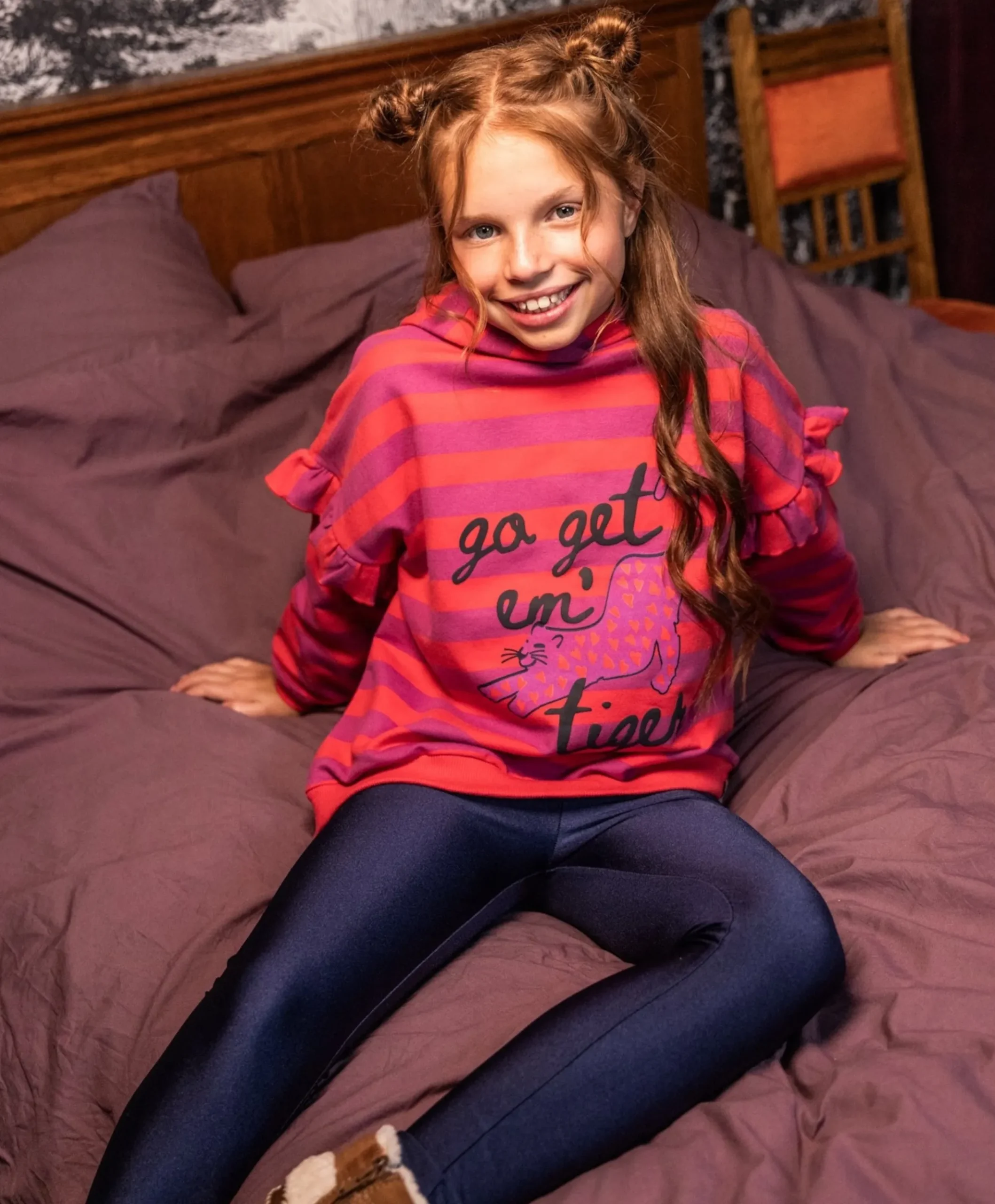 Meisjes hoodie multicolor