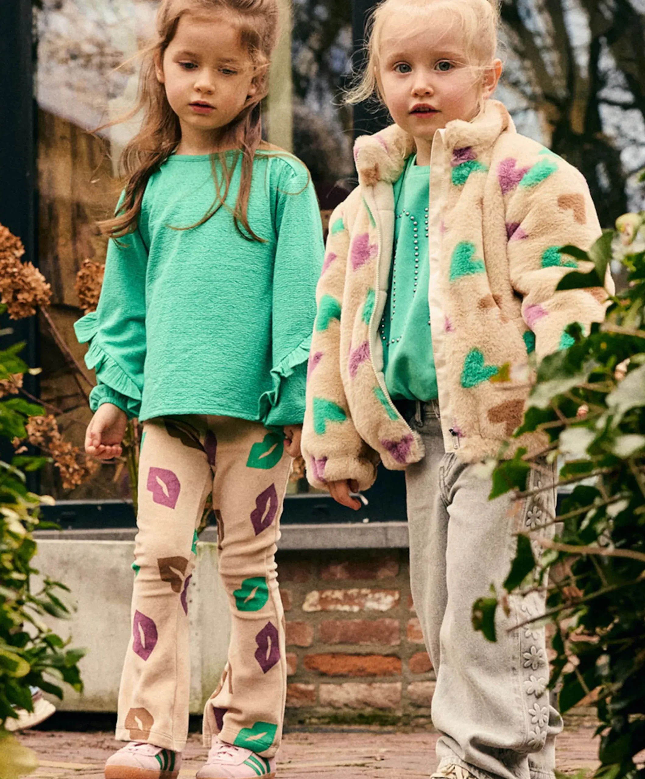Meisjes jas beige