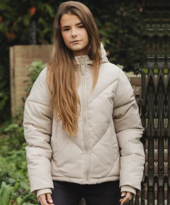 Meisjes jas beige