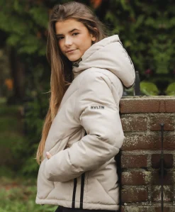 Meisjes jas beige