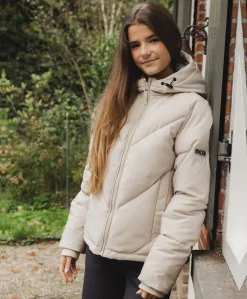 Meisjes jas beige