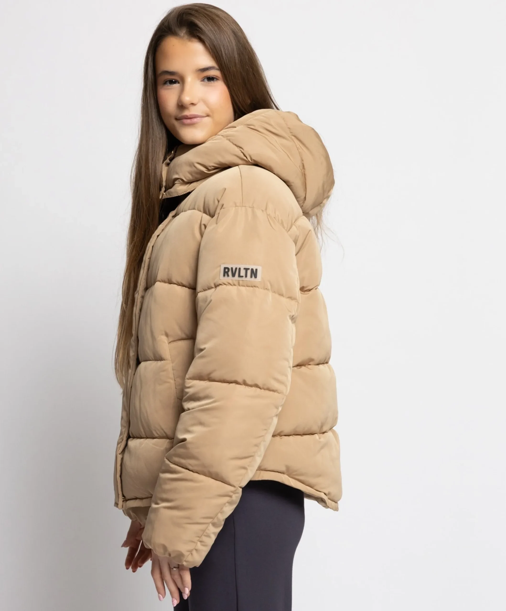 Meisjes jas beige