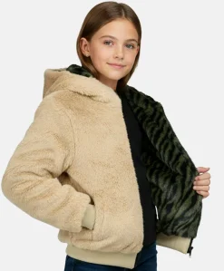 Meisjes jas beige