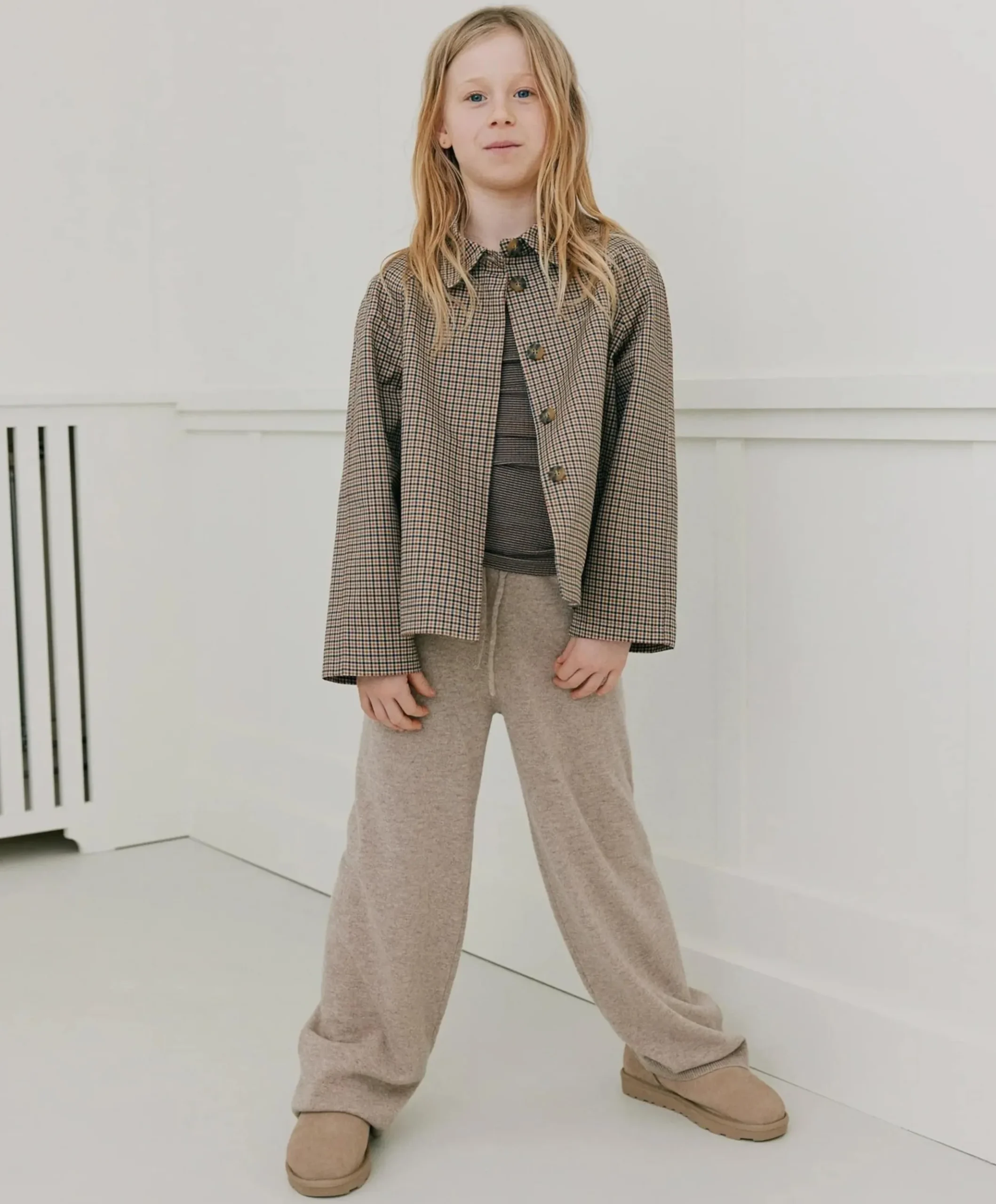 Meisjes jas beige