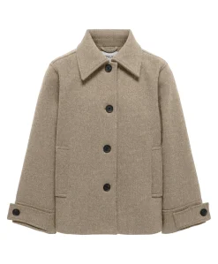 Meisjes jas beige