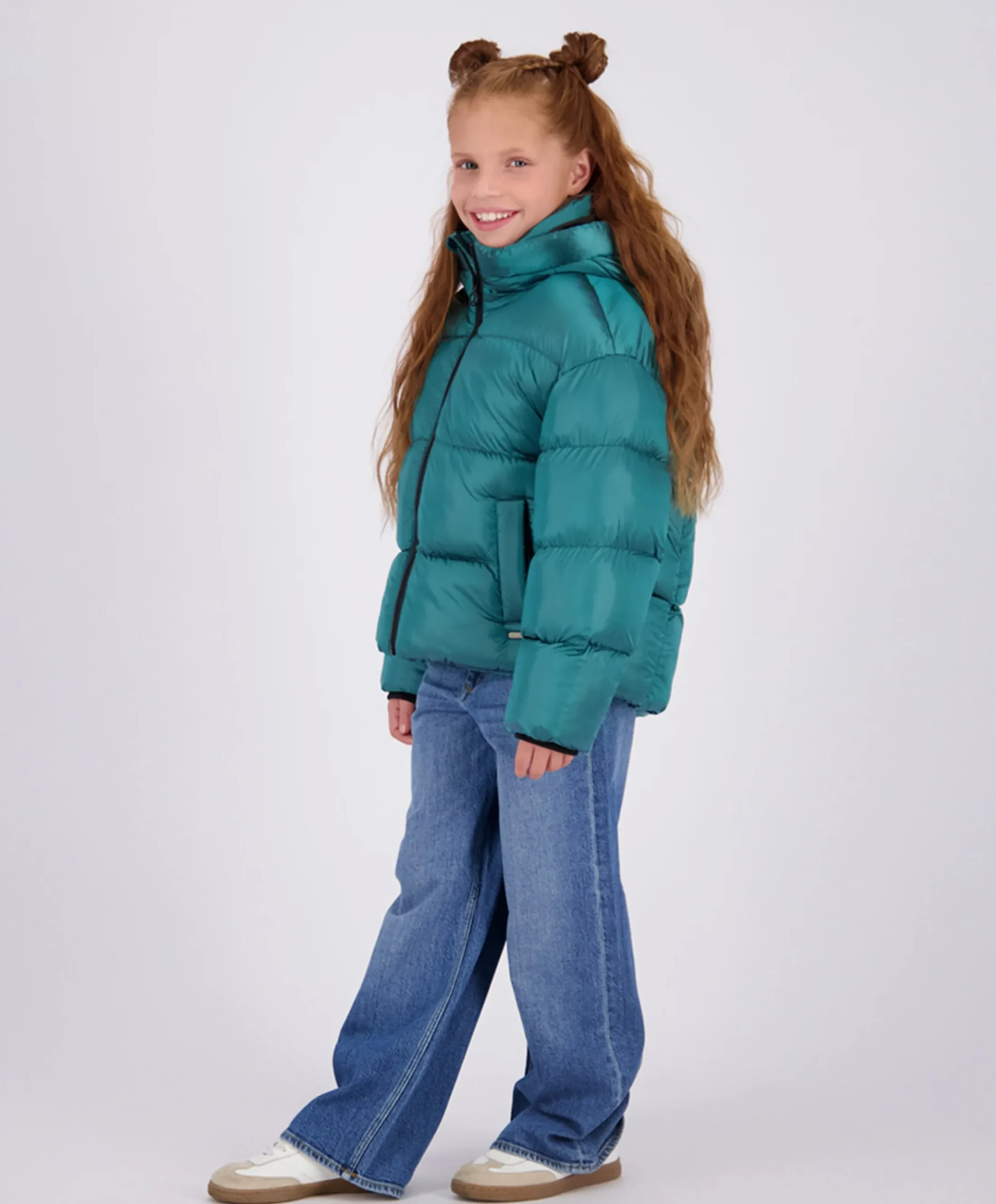 Meisjes jas blauw